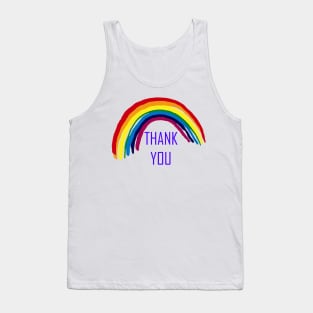 Rainbow , Thank You Rainbow Support NHS and Keyworkers Gifts for Nurses and Doctors Tank Top